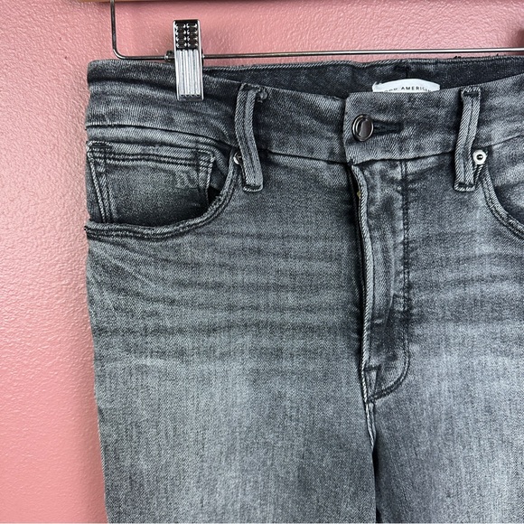 Good American Style GLCI844T Good Legs Cigarette Black214 Size 8 Women's Jeans - Picture 5 of 10